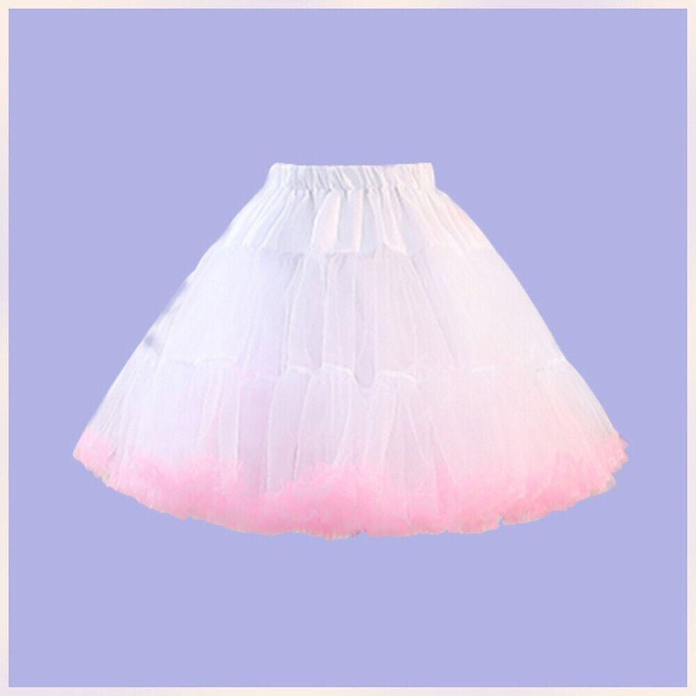 Cosplay Swing Tutu Skirt Rockabilly Crinoline Boneless Underskirt Soft Yarn Skirt Vintage Petticoat