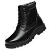 Thickened Wool Men's Boots Non-slip Dad Boots Cowhide Thermal Cotton Shoes Men's Martin Boots Leather Shoes