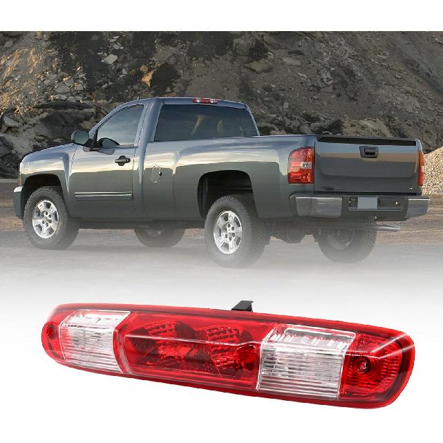 High Mount Stop Third Brake Light Cargo Lamp 25890530 Compatible With 2007-2013 Silverado Sierra 1500 2500HD 3500HD (Red 3 Pin)