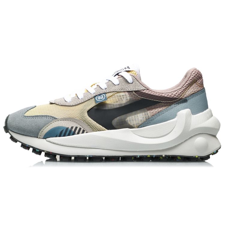 Кроссовки Li Ning Fang Yuan Eternal женские кроссовки желтые синие серые AGCR034-4