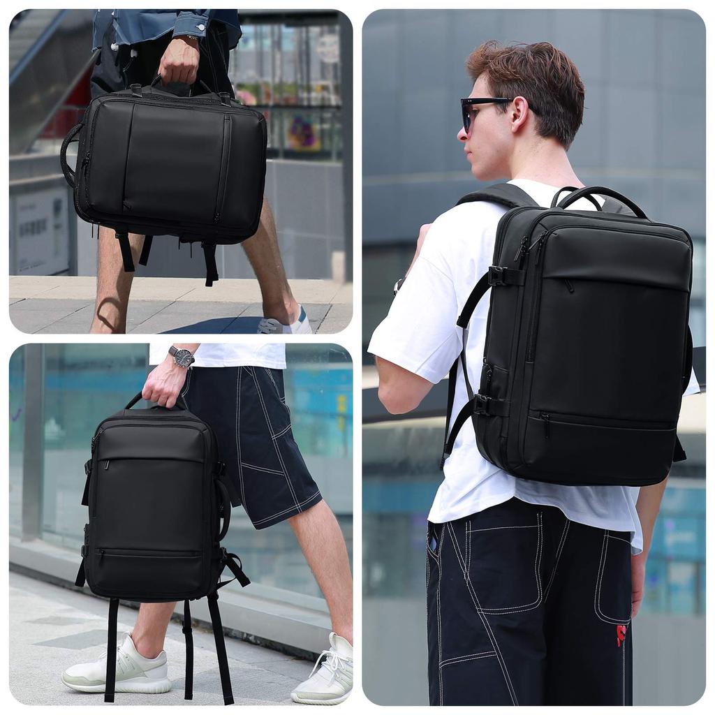 Бизнес Большой Расширенный Может Вмещать Дюймовый 3WAY PC USB Порт Зарядки Черный [FENRUIEN] Рюкзак, Мужской Рюкзак, Вместимость, Вставка, 17.3 ПК, Ударопрочный,