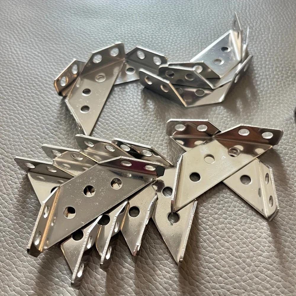 10/20/40/50 шт. Утолщенный угловой код из нержавеющей стали 90 градусов Прямой угол Фиксирующий кронштейн Мебельные соединители