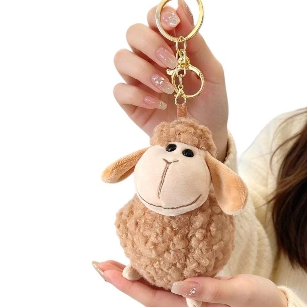 Cartoon Mini Sheep Plush Keychain Lamb Soft Lamb Doll Ornament Sheep Plush Pendant Kids Gift