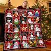 Merry Christmas Flannel Throw Blanket, Lightweight Decoration, Soft Gift, Home Bedding, Living Room, Sofa