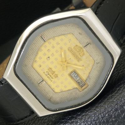 АВТОМАТИЧЕСКИЕ ВИНТАЖНЫЕ ЧАСЫ ORIENT JAPAN 46941 МУЖСКИЕ ОРИГИНАЛЬНЫЙ ЦИФЕРБЛАТ a700165-5