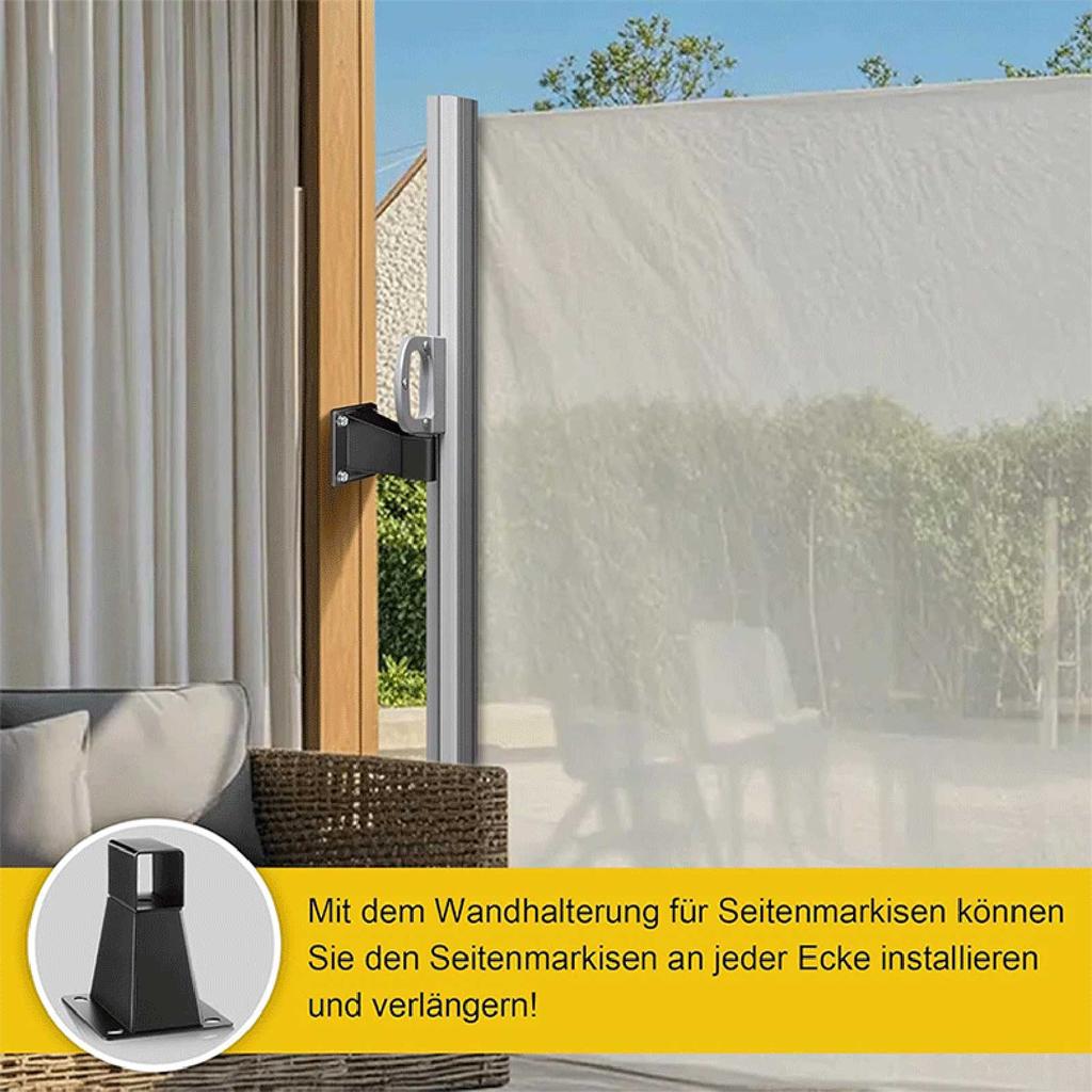 Awning Wall Mounted Support with Screws Expansion Metal Support Replace Parts for Awning Outdoor Patio Canopy Sha