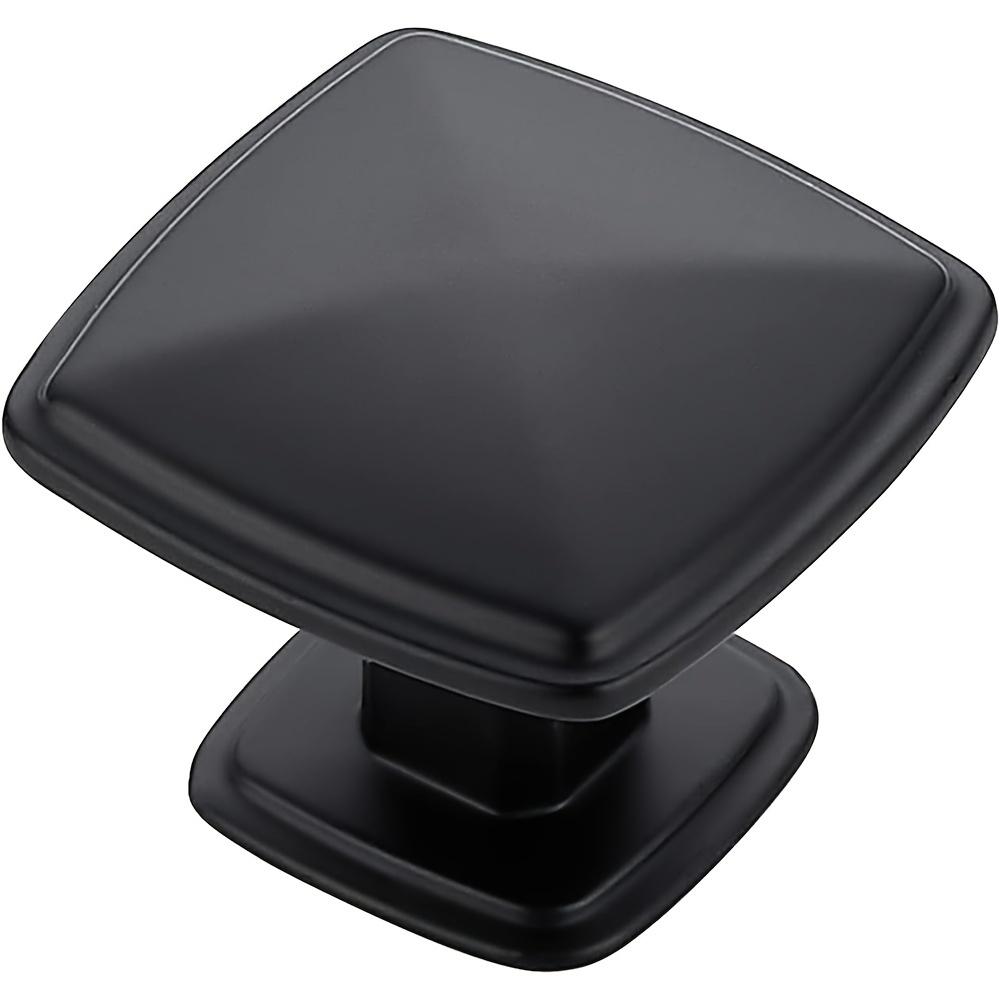 10 шт. алюминиевых ручек для шкафов, 1,22*0,98 дюйма, матово-черные ручки для кухонных шкафов для ящиков, ручки для комода, ручки для дверей шкафа, с винтами