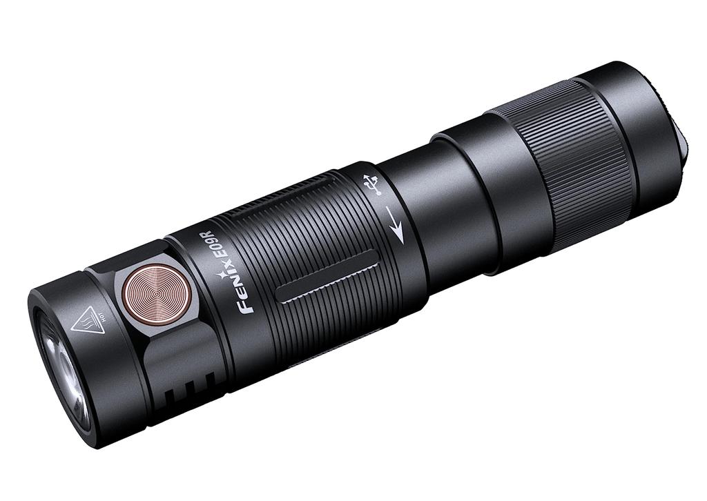 FENIX Light Black 8cm Flashlight SST20 LED Maximum Brightness 600 Lumens Rechargeable E09R