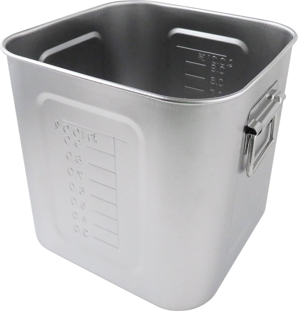 AG Квадратная кастрюля кухонная со шкалой 24см 21-0 (рука включена)