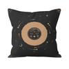 Bohemian Black Sun and Moon Printed Pattern Cushion Cover for Home Living Room Sofa Decoration  Pillowcase