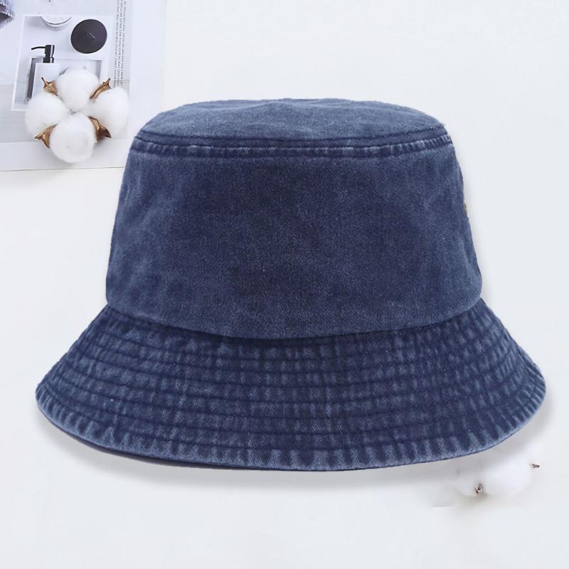Washed Bucket Hat Men and Women Retro Summer Versatile Face Small Sunshade Bucket Hat Basin Hat Tide