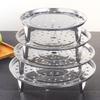 5Pcs Thickened Stainless Steel Steaming Rack Stackable Food Steaming Tray  Egg Steaming
