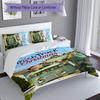 3pcs Trash Truck Duvet Cover Set, Includes 1 Duvet Cover and 2 Pillowcases,Skin-Friendly&Comfortable Fabric,Suitable Bedding Sets