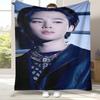 Плед фланелевый Jimin Kpop B-BTS Star, Ультрамягкий теплый плюшевый плед для дома, спальни, кровати, дивана, офиса, кемпинга, пикника, подарок