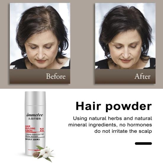 Порошок мгновенно скрывает выпадение волос, лысина, прикрытие корня, одноразовое натуральное растение с травами