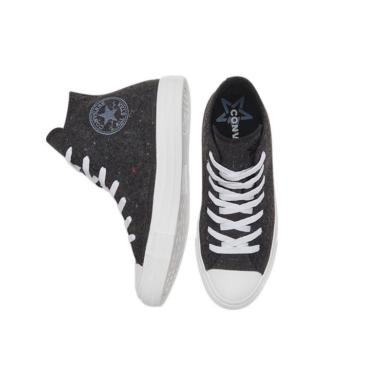 Converse Кеды унисекс Chuck Taylor All Star Retro с высоким верхом из парусины, черные 169420C
