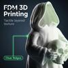 Unique Skull Gift 3D Printed Glow in The Dark Ornament, Gothic Hooded Ghost Statue Handheld for Halloween Desktop Decoration, Luminous Resin Figurine