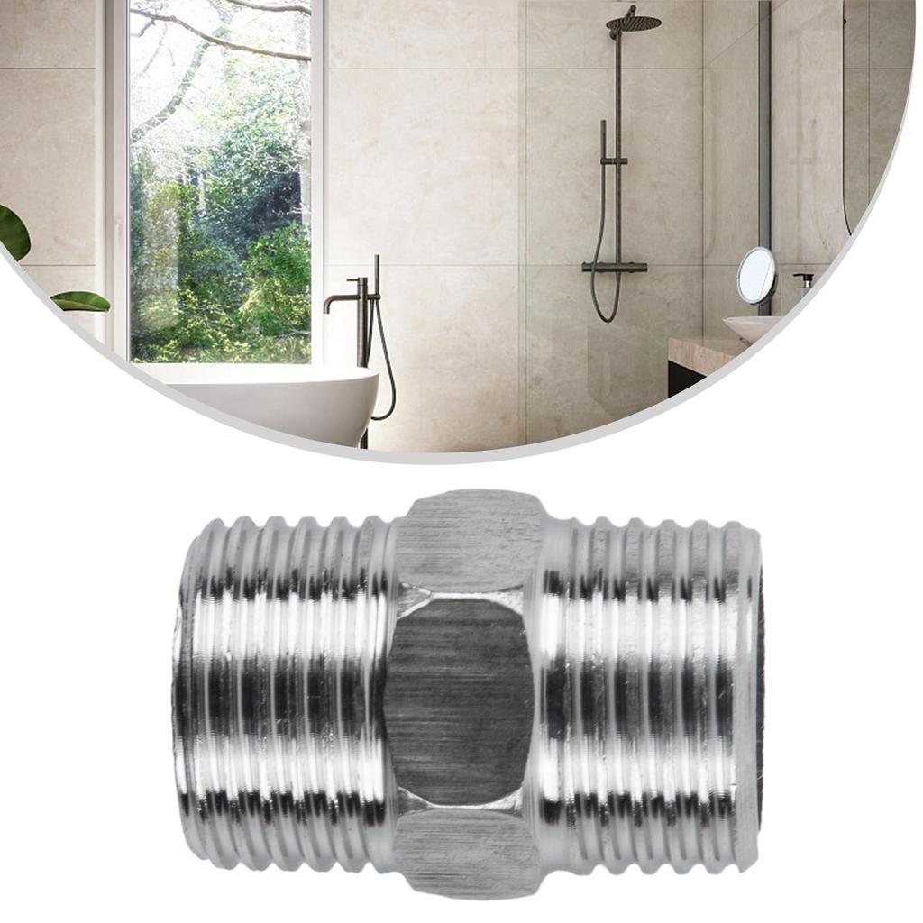 Shower Connector Shower Hose Extend Chrome Brass G1/2