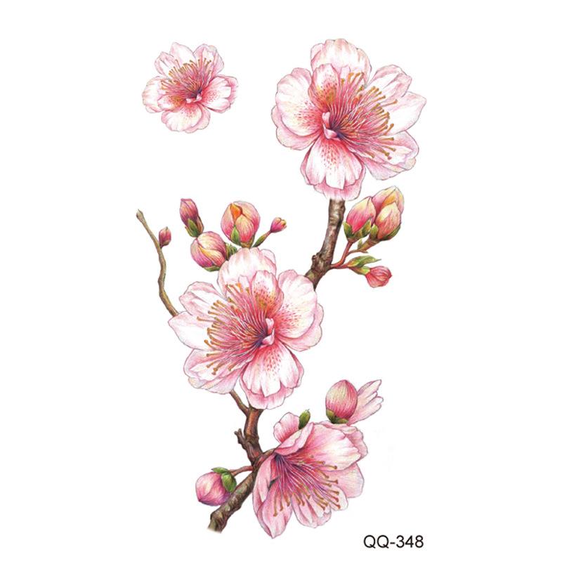 Маленькая водонепроницаемая временная татуировка-наклейка, цветные перья, цветы, листья, планета, луна, женский боди-арт, запястье, шея, поддельные татуировки для мужчин