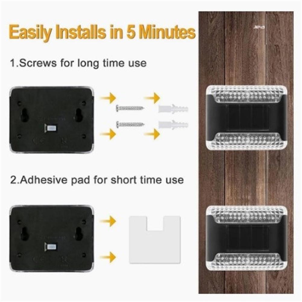 Солнечный настенный светильник уличный водонепроницаемый светящийся вверх и вниз освещение садовые декоративные солнечные лампы лестница забор солнечный свет солнечная лампа