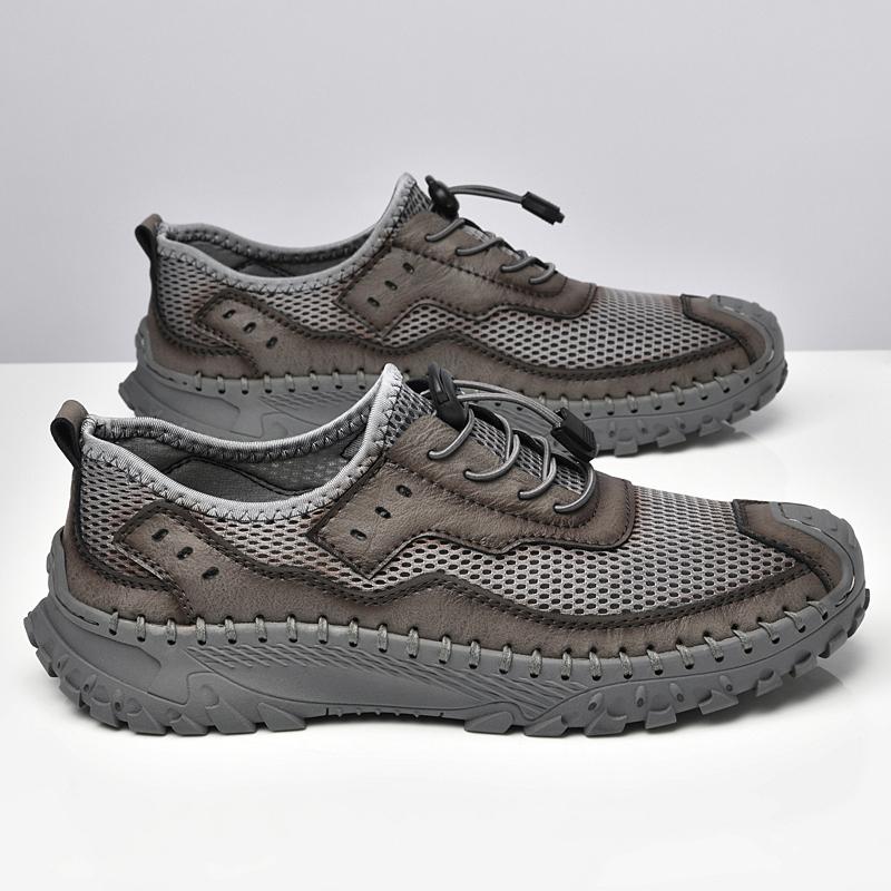 Модные мужские летние сетчатые кроссовки повседневная обувь дышащие мокасины мужская обувь новая мода комфорт мужская обувь для отдыха на открытом воздухе нескользящая плоская прогулочная обувь