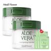 MEDIFLOWER Aloe Vera Fresh Soothing Toner Pads 60 Sheets X 2 + 5 Random Mask Packs