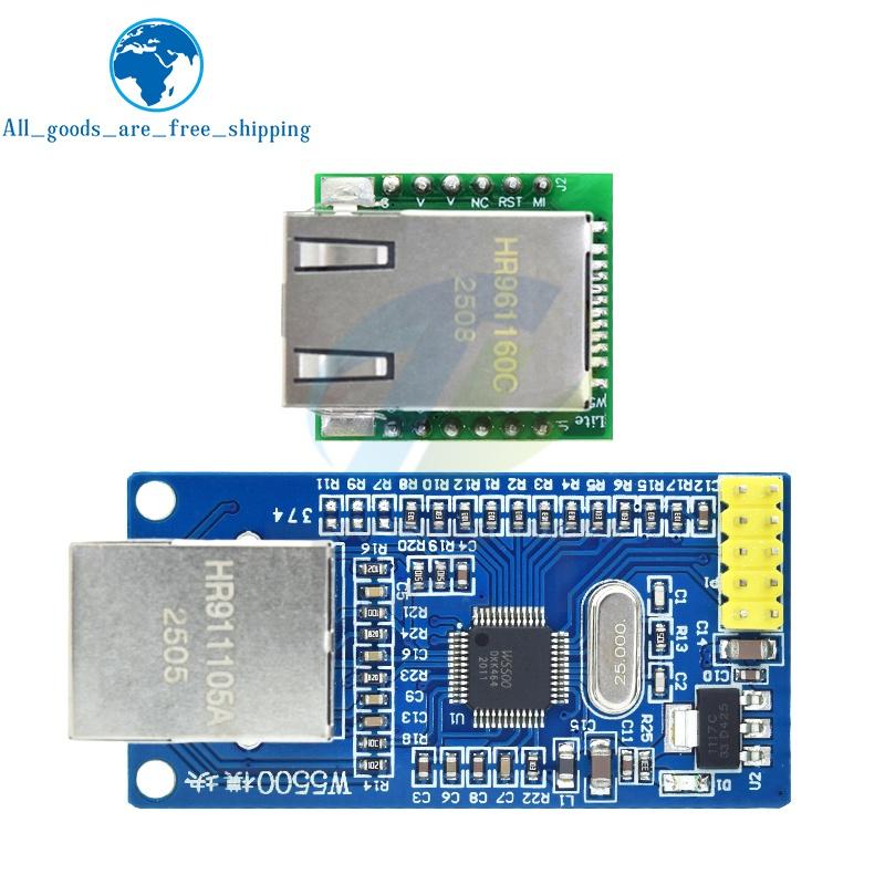 TZT 1/3 шт. Умная электроника USR-ES1 W5500 Новый преобразователь SPI в LAN / Ethernet Модель TCP/IP