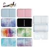 1pc Empty Portable Folding Metal Watercolor Paint Box Small Size for Watercolor Painting Art Supplies