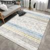 Living Room Carpet Moroccan Bohemian Lines Vintage Nordic Style Living Room Carpet Bedroom Bed Carpet