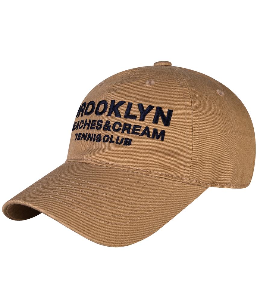 Кепка-бейсболка Bichiseuaenkeulim Brooklyn Tennis Club - Темно-бежевая