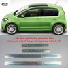 4 шт./лот наклейки для автомобиля из нержавеющей стали для 2017-SKODA CITIGO ультра-тонкие автомобильные накладки на пороги, украшения для педалей