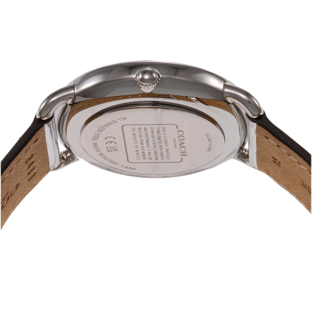 Часы ELLIOT из нержавеющей стали с минеральным стеклом, кварцевые, повседневные, водонепроницаемые, 14504246, серебристые [Coach] женские [Товар]