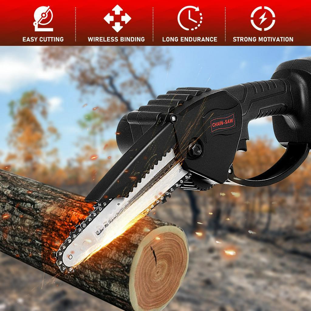 6-дюймовая электрическая цепная пила, пила для обрезки, 1200 Вт, аккумуляторная, садовая пила для валки деревьев, инструменты для резки дерева для аккумулятора Makita