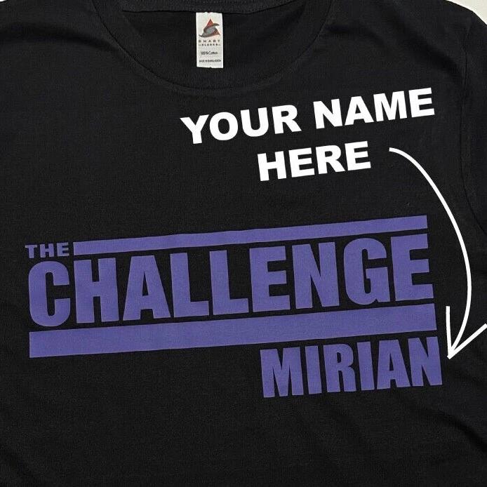The Challenge Shirt Your Custom with your Name - Ride or Dies - MTV - Purple