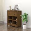 VidaXL Buffet Storage Cabinet Sideboard Living Room Interior Honey Brown 70x35x80 813767