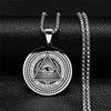Retro Vintage Ancient Egyptian Amulet Ethnic God Eye Necklace Pendant Protect Charm Talisman Powerful Wealth Health Lucky Jewelry Unisex Men Women