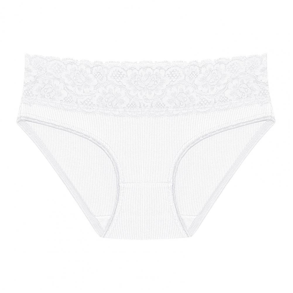 Женские трусики однотонные с низкой талией кружевные бесшовные антисептические мягкие тонкие дышащие влагоотводящие эластичные женские трусы-боксеры