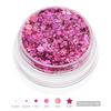 Popular Sequins Gel Glitter Gel Body Facial Hair Eye Stage Makeup Highlight Powder Sequins