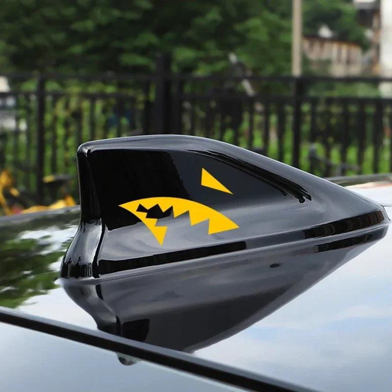 Новая мода Светоотражающие наклейки Пасть акулы Автомобильная антенна Акулий плавник Виниловые наклейки Стикер Аксессуары для украшения автомобиля