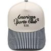 American Sports Giub Truck Driver Hat Embroidery Color Matching Baseball Cap Men's and Women's Casual