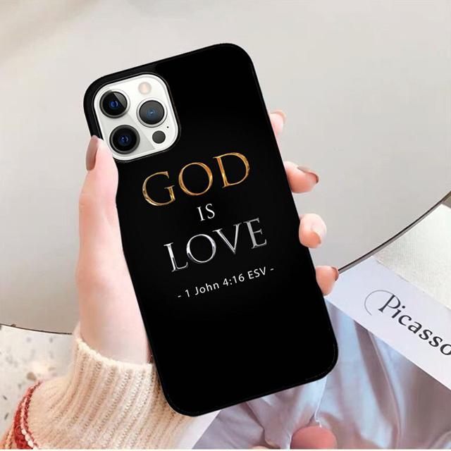 Bible Jesus Christ Christian Quotes Phone Case Cover For iPhone 13 Pro Max 12 Mini X XR XS Max SE 2020 6 7 8 Plus 11 Pro Max
