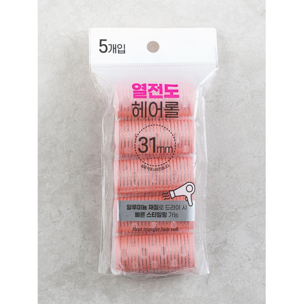 Daiso Thermal Conductive Hair Roll 31 Mm Pack Of 5
