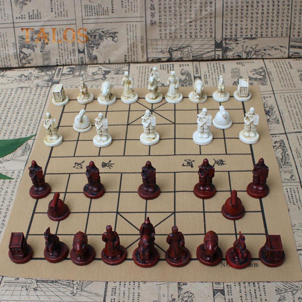 Vintage Chinese Terra Cotta Warriors Chess Game Collectibles Entertainment Gifts