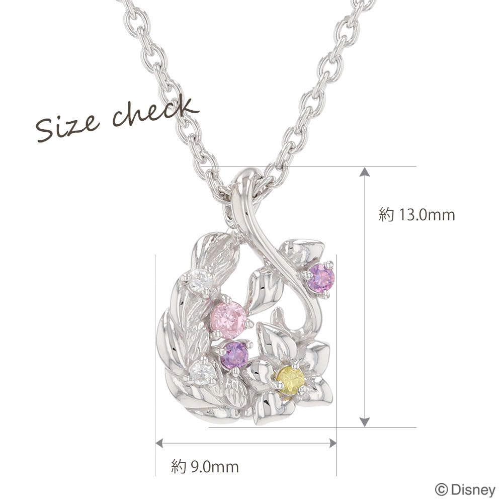 Disney Shape VPCDS 20172 [Disney] Rapunzel/Silver Pendant/Cubic Zirconia/Drop