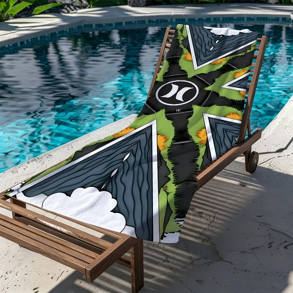 fashion art LOGO LUXURY h-hurleIES Towel Large Quick-Drying Microfiber soft Beach Towel for Travel Fitness Sauna Bathing Camping