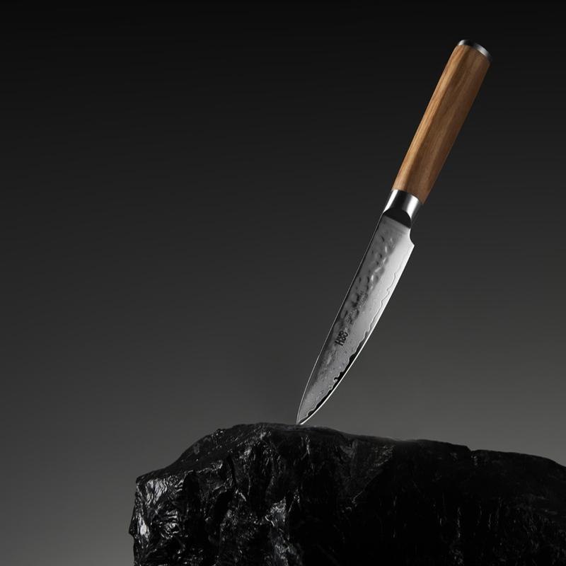 Нож HuoHou Damascus Steel Shadow Pro - 12-слойный сердечник VG-10, многоцелевой поварской нож для сашими и карвинга - Тройная закалка режущей кромки