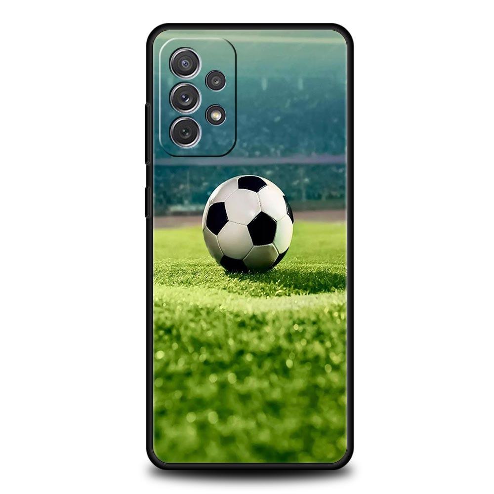 Soccer Ball Football Field Phone Case for Samsung Galaxy A51 A71 A21S A12 A11 A31 A52 A41 A32 A23 A33 A53 A73 A03S A13 5G Cover