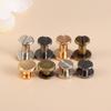 10sets Shoes Hats Scrapbooking Leather Craft Decoration Nail Screw Cloth Button Nail Rivets Brass