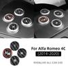 Sticker for Alfa Romeo 4C 2014 2015 2016 2017 2018 2019 2020 Real Hard Dry Carbon Fiber Gear Shift Panel Interior Trim Accessor