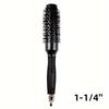 Black Cylinder Curly Hair Comb Ceramic Aluminum Alloy Tube Nylon Tooth Roller Comb Hair Salon Big Wave Hair Brush